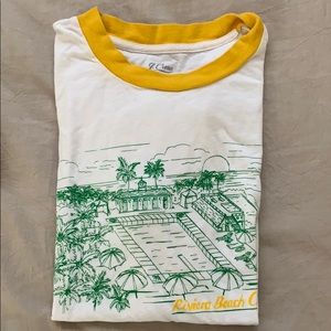 JCrew Cotton Riviera Beach Club Graphic Tee